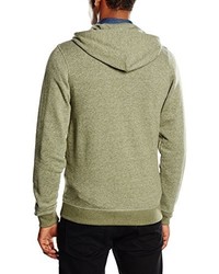 olivgrüner Pullover mit einem Kapuze von JACK & JONES VINTAGE