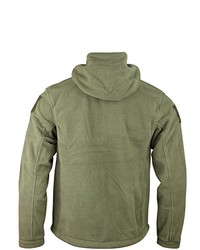 olivgrüner Pullover mit einem Kapuze von Kombat UK