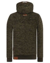 olivgrüner Pullover mit einem Kapuze von Naketano