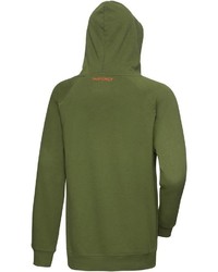 olivgrüner Pullover mit einem Kapuze von Parforce