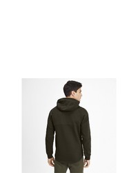 olivgrüner Pullover mit einem Kapuze von Puma