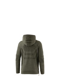 olivgrüner Pullover mit einem Kapuze von Puma