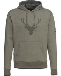 olivgrüner Pullover mit einem Kapuze von REITMAYER