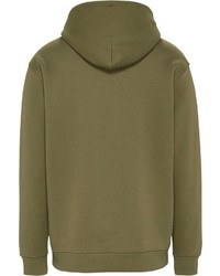 olivgrüner Pullover mit einem Kapuze von Tommy Jeans