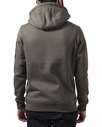 olivgrüner Pullover mit einem Kapuze von Urban Classics