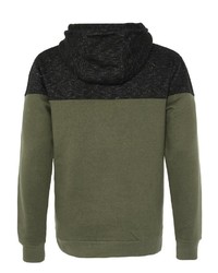 olivgrüner Pullover mit einem Kapuze von Urban Surface