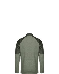 olivgrüner Pullover mit einem Reißverschluss am Kragen von Under Armour