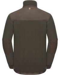 olivgrüner Pullover mit einem Reißverschluß von Parforce