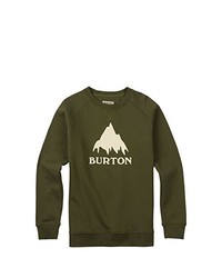 olivgrüner Pullover mit einem Rundhalsausschnitt von Burton