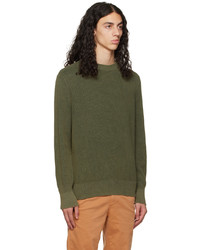 olivgrüner Pullover mit einem Rundhalsausschnitt von rag & bone