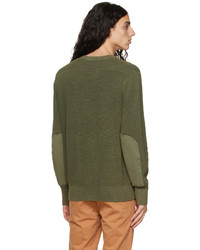 olivgrüner Pullover mit einem Rundhalsausschnitt von rag & bone