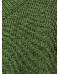 olivgrüner Pullover mit einem Rundhalsausschnitt von DSQUARED2