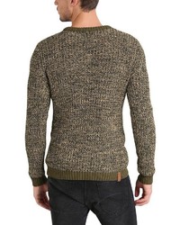 olivgrüner Pullover mit einem Rundhalsausschnitt von Redefined Rebel