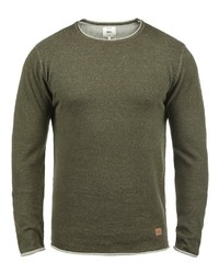 olivgrüner Pullover mit einem Rundhalsausschnitt von Redefined Rebel