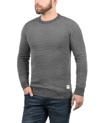 olivgrüner Pullover mit einem Rundhalsausschnitt von Solid