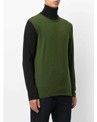 olivgrüner Pullover mit einem Rundhalsausschnitt von Marni