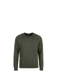 olivgrüner Pullover mit einem Rundhalsausschnitt von Under Armour