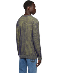 olivgrüner Pullover mit einem Rundhalsausschnitt von Ps By Paul Smith