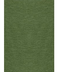 olivgrüner Pullover mit einem V-Ausschnitt von Carl Gross