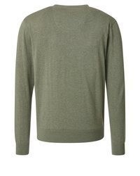 olivgrüner Pullover mit einem V-Ausschnitt von Redmond
