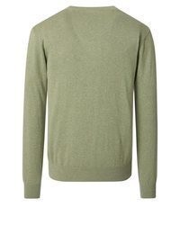 olivgrüner Pullover mit einem V-Ausschnitt von Redmond