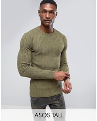 olivgrüner Pullover von Asos