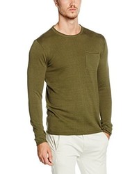 olivgrüner Pullover von BLEND