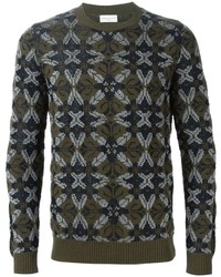 olivgrüner Pullover von Dries Van Noten