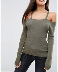 olivgrüner Pullover von Asos