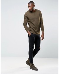 olivgrüner Pullover von Asos