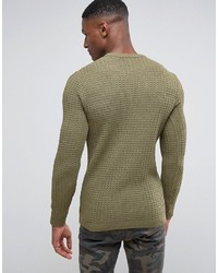 olivgrüner Pullover von Asos