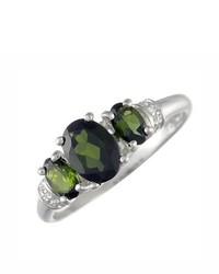 olivgrüner Ring von Ivy Gems