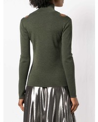 olivgrüner Rollkragenpullover von Ports 1961