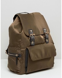 olivgrüner Rucksack von Miss Selfridge