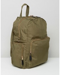 olivgrüner Rucksack von Monki