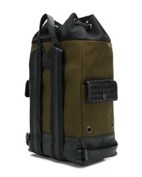 olivgrüner Rucksack von Bottega Veneta