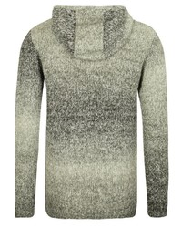 olivgrüner Strick Pullover mit einem Kapuze von Sublevel