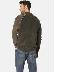 olivgrüner Strickpullover von BABISTA
