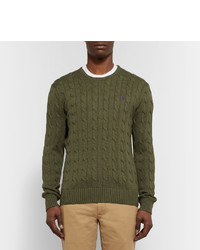 olivgrüner Strickpullover von Polo Ralph Lauren