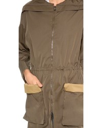 olivgrüner Trenchcoat von Rachel Comey