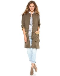 olivgrüner Trenchcoat von Rachel Comey