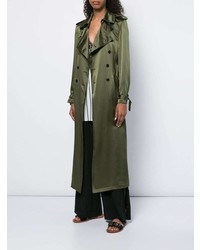 olivgrüner Trenchcoat von Fleur Du Mal