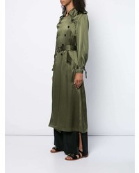 olivgrüner Trenchcoat von Fleur Du Mal