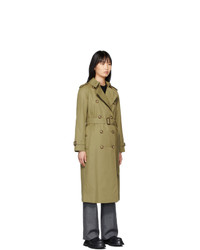 olivgrüner Trenchcoat von Burberry