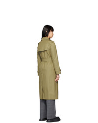 olivgrüner Trenchcoat von Burberry