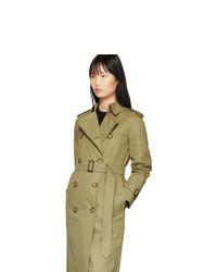 olivgrüner Trenchcoat von Burberry