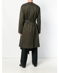 olivgrüner Trenchcoat von Hed Mayner