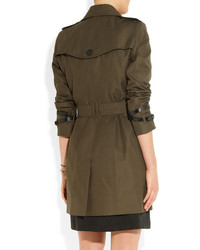 olivgrüner Trenchcoat von Burberry