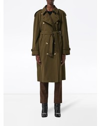 olivgrüner Trenchcoat von Burberry