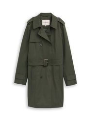olivgrüner Trenchcoat von Tom Tailor